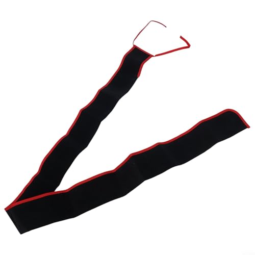 Oxford Cloth Fishing Rod Case with Soft Flannelette Lining, Scratch-Proof Protective Sleeve Bag for Most Poles, Lightweight Portable Storage Sock with Top Rope Fixation,Black