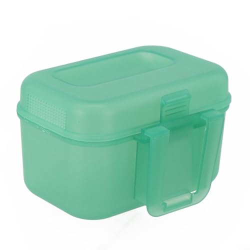 Worm Container Fishing Bait Box, Ventilated Live Bait Storage Case with Waist Buckle, Plastic Lure Holder for Red Worms and Shrimp