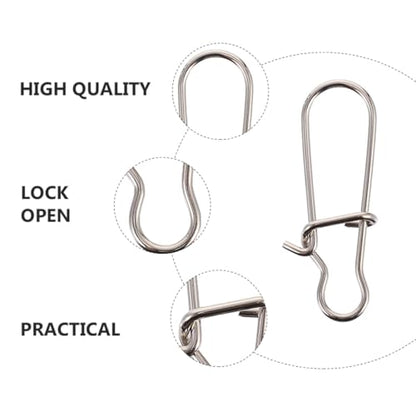 Fishing Buckle Sea Fishing Swivels Catfishing Holder Quick Feeder Fishing Bait Fishing Gadgets Sea - size: 1.2x0.4 cm