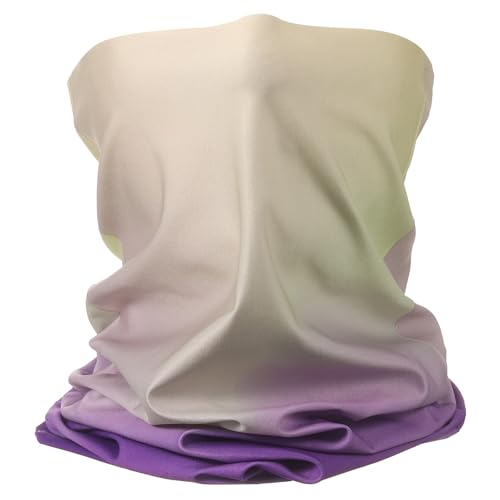 HARFINGTON Summer Cooling Neck Gaiter Sun Protection Face Mask Fishing Necks Gaiter Unisex for Cycling Outdoor Sports - color: Gradient Purple-yellow