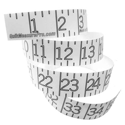 72" Fish Ruler Sticker & Measuring Decal | Transparent Adhesive Tape Measure for Boat, Kayak, Net | Waterproof Dual-Piece Design | Made in USA | Bold Numbers for Easy Photo Readability | UV-Resistant