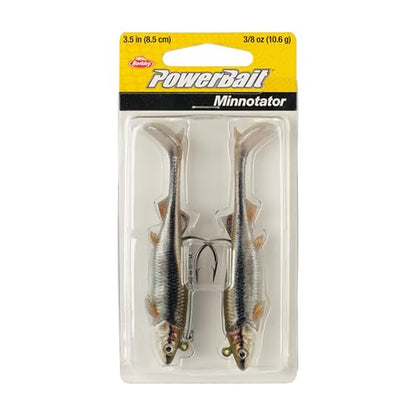 Berkley PowerBait Minnotator Fishing Soft Bait - color: HD Blacknose Shiner, size: 3.5 in - 3/8 oz