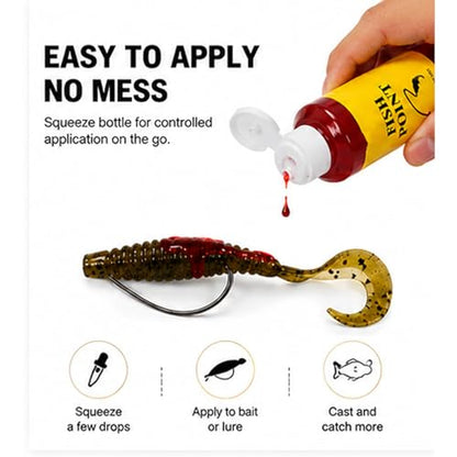 Concentrated Fish Attractant Liquid, Red Worm Fishing Scent Spray for Bait & Lures, 100ml Fish Bait Additive for Trout, Bass, Panfish, Lake River Dock & Freshwater Fishing Gear - color: 3PC