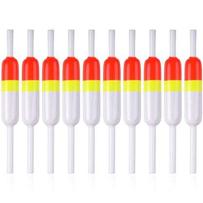 SILANON Slip Bobbers Fishing Floats and Bobbers Balsa Wood Slip Bobbers Floats Spring Bobbers for Crappie Catfish Trout Panfish Walleyes Fishing Bobbers 10pcs - color: 2.44in X 0.59in X 5in - 10pcs