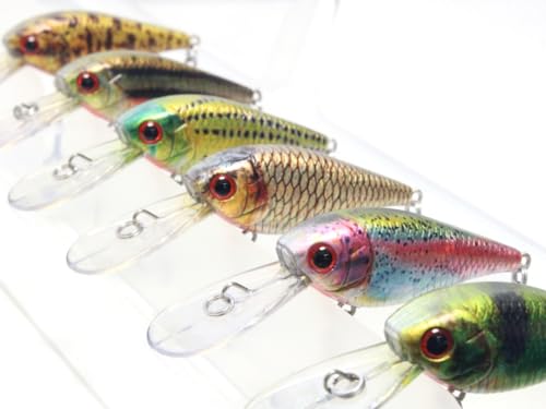 Minnow Crankbait for Bass Fishing Bass Lure Jerkbait Fishing Lures and Tackle Box - color: HC549KB