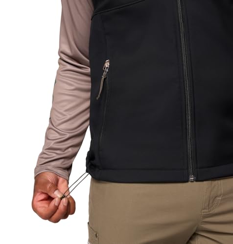Columbia mens Phg Ascender II Softshell Vest - color: Black/Timberwoods Camo, size: X-Small