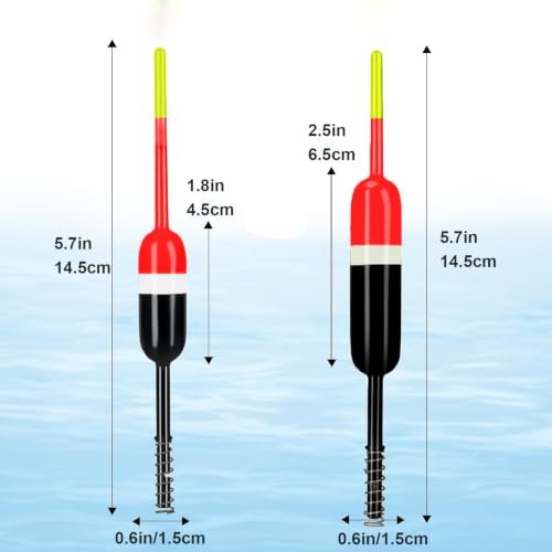 10 Pcs Fishing Bobbers,Fishing Float and Bobbers,Slip Bobbers for Fishing, Crappie Fishing Bobbers, for Crappie Catfish Trout Panfish Walleye Fishing - color: 1.6in-10pcs
