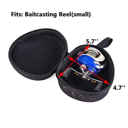 Fishing Reel Protective Case for Baitcasting Drum Spinning Raft Reels - Fishing Accessories Tackle Storage Bag Pouch with Strap