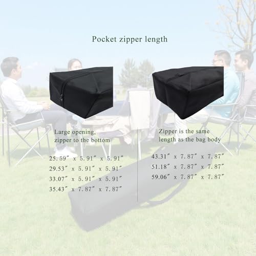 Heavy Duty Large Duffel Bag - XL, 51"(L) x7.87(W) x7.87(H) | Multi-Scene Organizer for Canopy Tents, Hammock Covers, Grill Tools & Folding Chairs, MOLLE Straps, Reinforced Zippers - size: 51''(L)x7.87''(W)x7.87''(H)