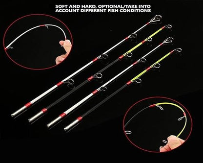 Ice Fishing Rod and Reel Combo Ice Fishing Gear for Freshwater Saltwater - style: Round Wheel Reel Comb