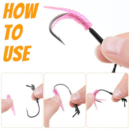 Seenelling 50 Pcs 3/0 Rig Fishing Hooks Weedless Rig Hooks High Carbon Steel Jig Heads for Saltwater Freshwater Bass, Trout, Catfish - size: 1/4 oz