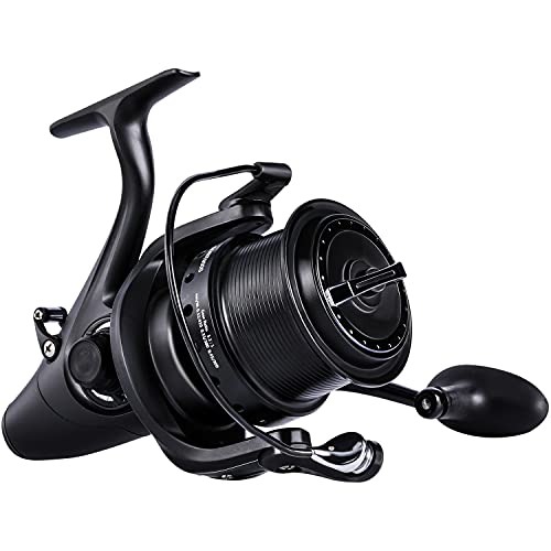 Sougayilang Spinning Fishing Reel 12+1BB Metal Body Smooth Carp Spinning Reels for Saltwater Freshwater Fishing - color: BE9000