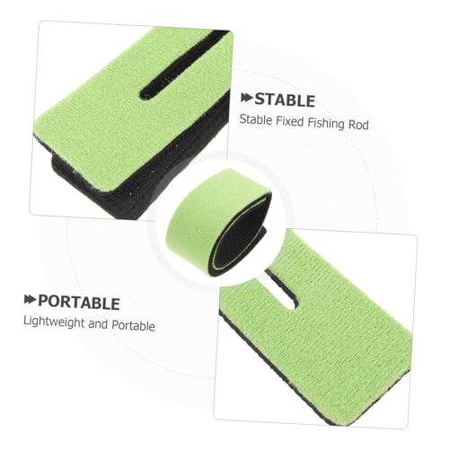 Rod Universal Fishing Bands Securing and 10pcs Anti-Slip Elastic Straps for Abrasion Resistant Fabric Neoprene Material Fit Pole for Travel Beside Lakes Outdoor Use