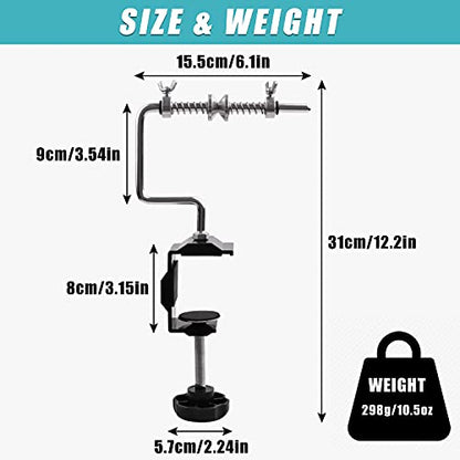 SILANON Fishing Line Spooler Adjustable Fishing Line Winder Spooler Machine Portable Stable Reel Spooler with Clamp Spooling Station System for Spinning Casting Reels - style: Type A-with Clamp