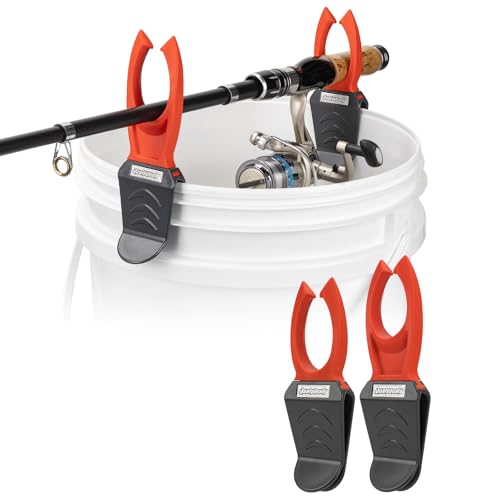 Fishing Bucket Rod Holder for 5 Gallon, Ice Fishing Rod Holder Soft Pole Pack Protect for Universal Rods Bucket Fishing Gear & Accessorie - color: Rod Holder 1 Pack
