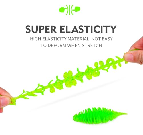 Pack of 25 Soft Lure 6g/75mm TPE Material Worm Gill Soft Fishing Lure Silicone Swimbait Artificial Fishing Tackle