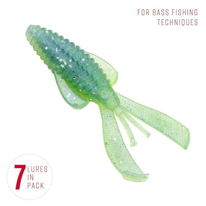 Strike King Rage Bug Fishing Lure, Soft Plastic Grub, Unique Design, Subtle Action - color: Sexy Shad 2.0, size: 4"