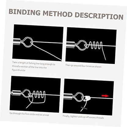 Snap Swivels Connector for Saltwater Freshwater Fishing Durable Tackle Accessories Strong Tensile