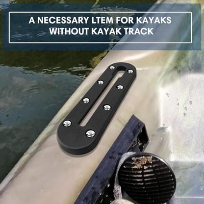 Kayak Track, Kayak Low Profile Track,Kayak Rail, Kayak Accessories Mount Track, Kayak Paddle Holder Kayak Gear Track for Fishing Rod Holde,Fish Finder, Kayak Rod Holder,Anchor Cleats - size: 7 INCH/4 PCS