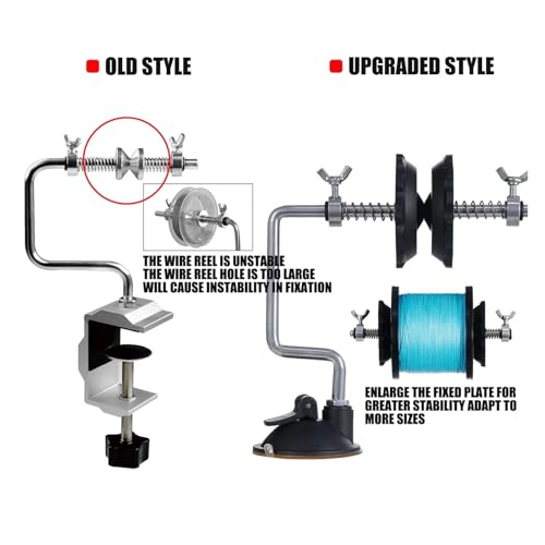 Fishing Line Spooler Winder Machine Vacuum Clamp Fishing Reel Line Spool Spooler System Vertical Curved Sea Carp Fishing