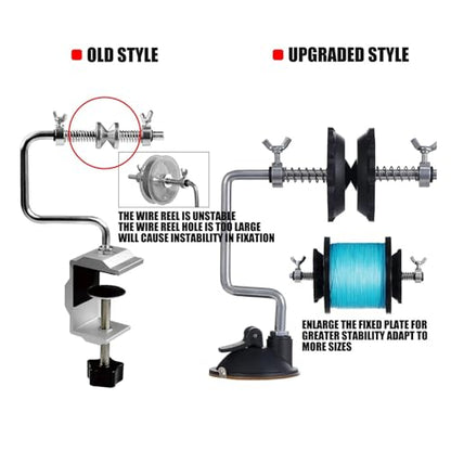 Fishing Line Spooler Winder Machine Vacuum Clamp Fishing Reel Line Spool Spooler System Vertical Curved Sea Carp Fishing