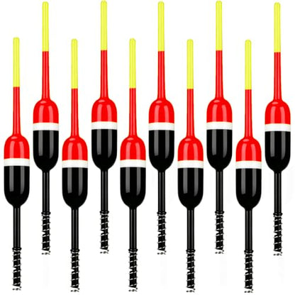10 Pcs Fishing Bobbers,Fishing Float and Bobbers,Slip Bobbers for Fishing, Crappie Fishing Bobbers, for Crappie Catfish Trout Panfish Walleye Fishing - color: 1.6in-10pcs