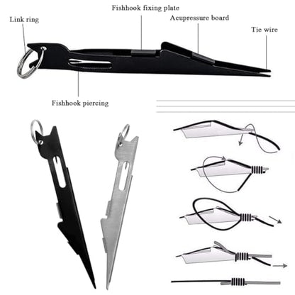 3 PCS Fishing Knot Tying Tool,Line Cutter,Fishing Quick Knot Tool Fly Fishing Angler Accessories Nail Knot Tying Tool for Hooks,Lures and Line