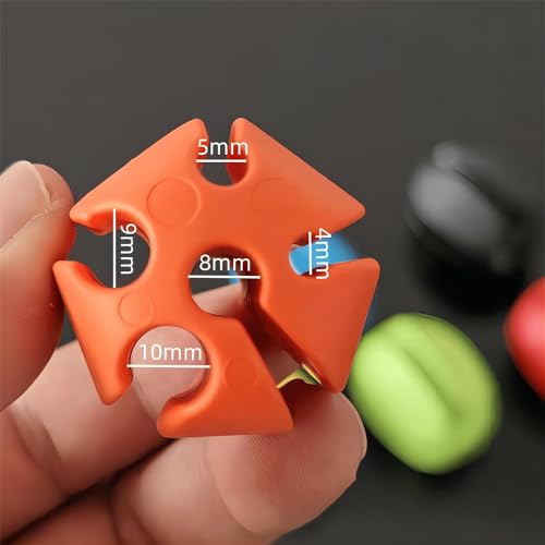 10Pcs Silicone Fishing Rod Holder Straps, 5 Hole Portable Fishing Rod Fixed Ball, Rubber Fishing Pole Clips Fly Fishing Accessories - color: Orange