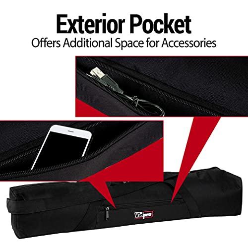 VidPro TC-22 Zippered Carrying Case 22" Long with Shoulder Strap and Carry Handle for Scopes Tripods and Light Stands and Other Equipment - size: 22" Long