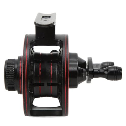 Metal Inline Ice Fishing Reel, 3+1 Bearing Centerpin Fly Fishing Reel, Speed Ratio 3.0:1 Front Fishing Line Reel, Right Hand (68mm x 63mm)