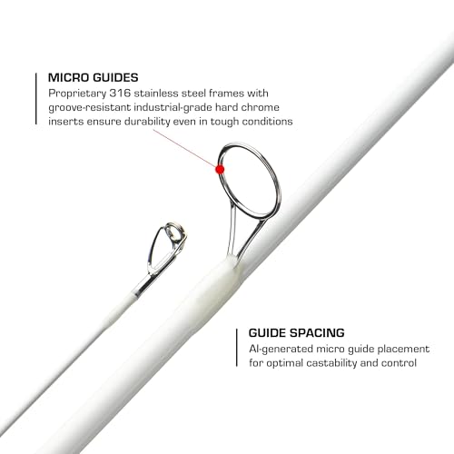 Duckett Fishing Silhouette Spinning & Casting Rods, Premium Lightweight Fishing Rod for All Skill Levels, Sensitive Sensi-Touch Blanks, Durable 316 Stainless Micro-Guides - size: 7'0" Medium Fast Spinning