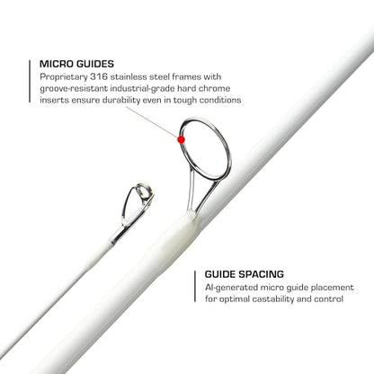 Duckett Fishing Silhouette Spinning & Casting Rods, Premium Lightweight Fishing Rod for All Skill Levels, Sensitive Sensi-Touch Blanks, Durable 316 Stainless Micro-Guides - size: 7'0" Medium Fast Spinning