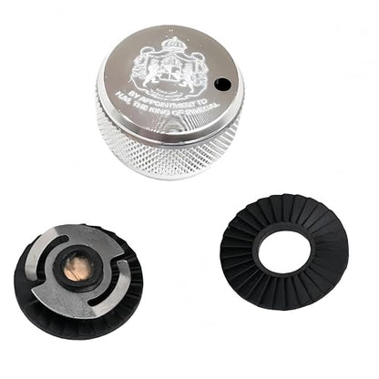 Baitcast Reel Brake Knob, Aluminum Alloy Sound Spool Control Replacement Parts - color: silvery