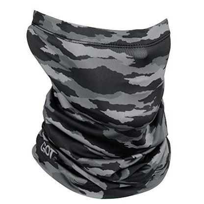UPF 50+ Fishing Neck Gaiter - UV Face Mask Sun Protection for Men Women | Moisture-Wicking, Quick-Drying, Built-in SPF, UVA/UVB Blocking, Hunting Camo Design, Versatile Headwear - color: Disruptive Night Camo