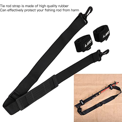 Fishing Rod Adjustable Shoulder Strap Belt Sling Band for Easy Carry Fishing Rods