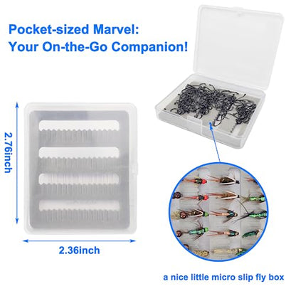 Eupheng 100pcs Plus Best Barbless Competition Fly Fishing Hook Collection, Dry Nymph Strimp&Pupa, Pupa jig Fly Hooks High Carbon Competition Hook - color: Jig Fly Hook Straight Point EP-9220, size: 8#