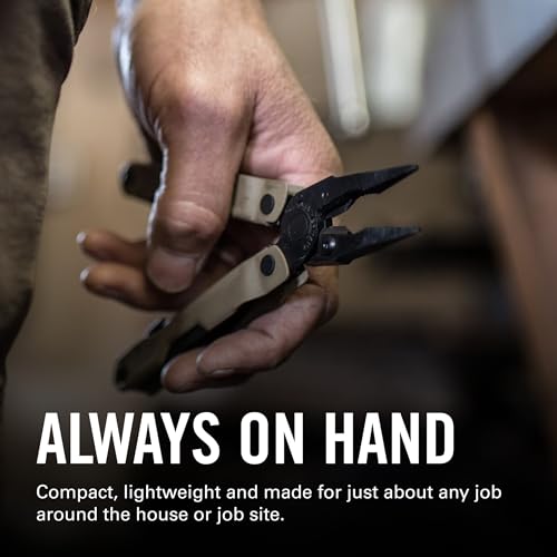 LEATHERMAN, Rebar Multitool with Premium Replaceable Wire Cutters and Saw, Coyote Tan - color: Black/Tan