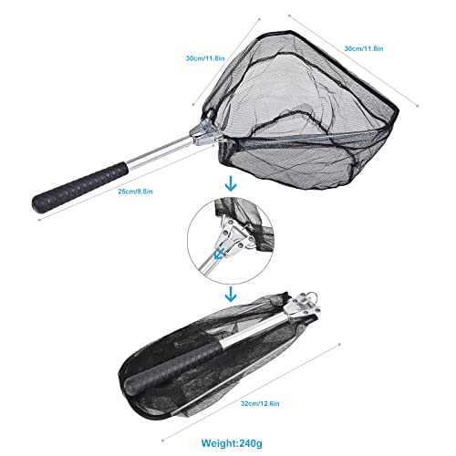 LEOFISHING 170cm/5.6ft Kids Fishing Rod Set Portable Telescopic Kids Fishing Poles with Collasible Chair Fishing Net Carrier Bag and Full Kits for Boys and GirlsBeginner and Youth