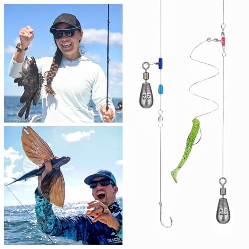 50Pcs Waterdrop Fishing Weights Sinkers Casting Fishing Weights Drop Shot Sinkers Catfishing Sinkers Lead Weights Sinkers with Barrel Swivels for Saltwater Freshwater Fishing-3/16oz(5g) - size: 1/8oz - 50 Pack
