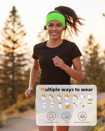 Xeoxarel Neck Gaiter, 7 Pack Cooling UV Protection, Bandana Face Mask Scarf for Men and Women - color: 3 Pink, 2 Fluorescent, 2 Neon Yellow