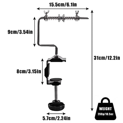 Fishing Line Spooler Portable Fishing Reel Spooler Adjustable Stable Fishing Line Winder Spooler Machine with Clamp Suction Cup Base Spooling Station System for Spinning Casting Reels - color: Style A-With Clamp