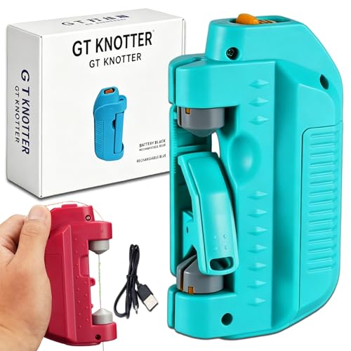 Automatic Fishing Knot Tying Tool, Easy Cast Knot Tying Tool, 2026 Upgraded Electric Lure Gt Knotter, Quick Tying Device Fishing Hook Tier Knots Gift for Fishing Lovers - color: Blue, size: Rechargeable