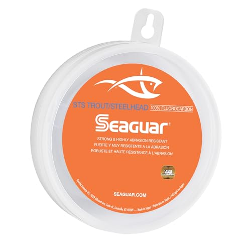 Seaguar STS Trout/Steelhead Freshwater 100% Fluorocarbon Fishing Line Leader, Multiple Sizes - size: 17lbs/100yds
