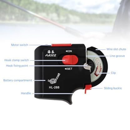 Automatic Fishing Hook Tier Machine, Electric Device Fast Tying Tyer, Fishing Hook Line Tyer Machine Tying Device, Bundle Tie Knot Tools