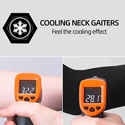 ROCKBROS Cooling Neck Gaiter Face Mask Fishing Scarf Face Cover for Men Women - color: Grey