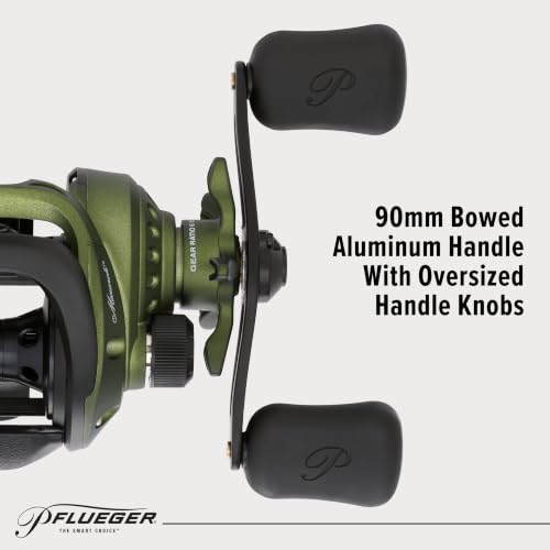 Pflueger Monarch Low Profile Baitcast Reel and Fishing Rod Combo - size: 7' - Medium Heavy - 1pc - LH