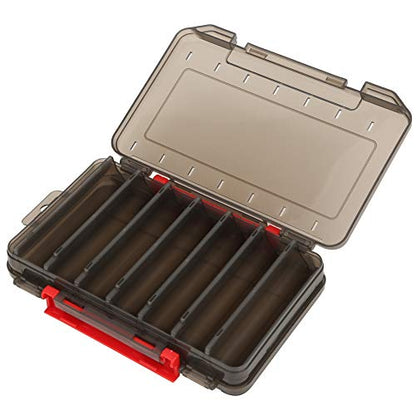 Fishing Lure Box, Tackle Storage Organizer with Adjustable Compartments Transparent Lid for Fishing Baits Lures Hooks Terminal Tackle