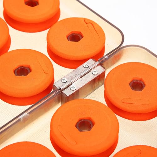 Uonlytech Portable Fishing Line Spool Holder with Foam Material for Easy Storage and Removal Fishing Line Organizer Box for Travelling and Storing Reel