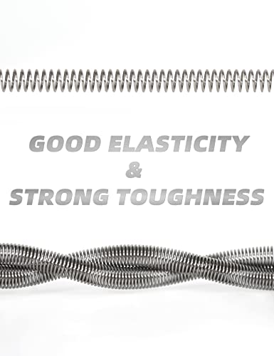 BLUEWING 304 Stainless Steel Spring Chafe Guard 20pcs Line Loop Protector Fishing Accessory Wire Loop for Protecting Fish Line Chafing Gear
