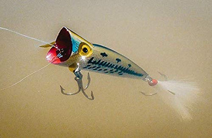 Rebel Lures Pop-R Topwater Popper Fishing Lure - color: Foxy Shad, style: Pop-r (1/4 Oz)